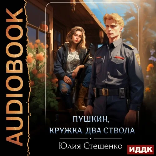 Обложка аудиокниги Пушкин, кружка, два ствола автора Стешенко Юлия